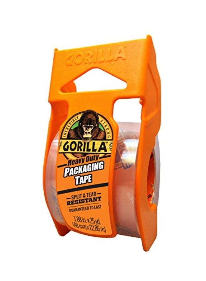 Gorilla Packing Tape With Dispenser Clear/Orange