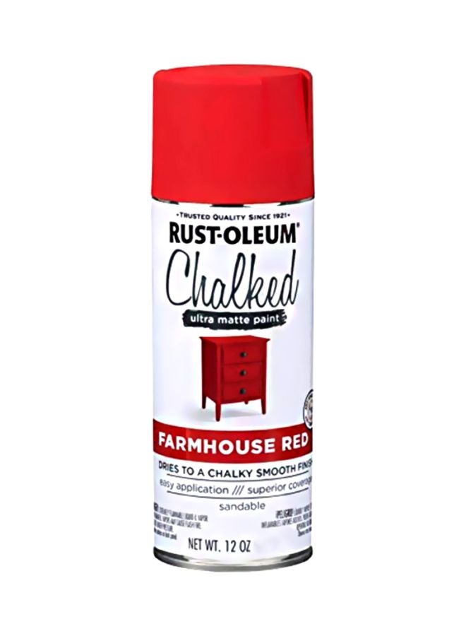 RUST-OLEUM Chalked Ultra Matte Spray Farmhouse Red