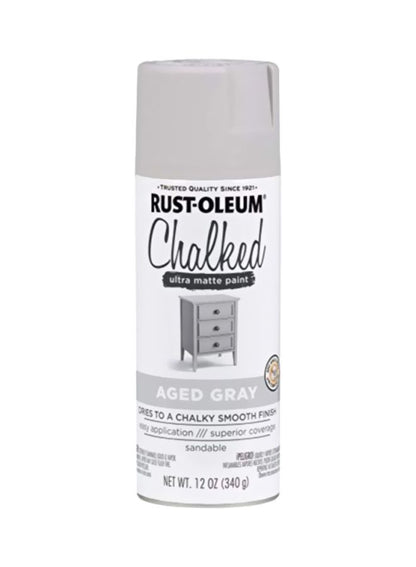 RUST-OLEUM Chalked Spray Paint Aged Grey