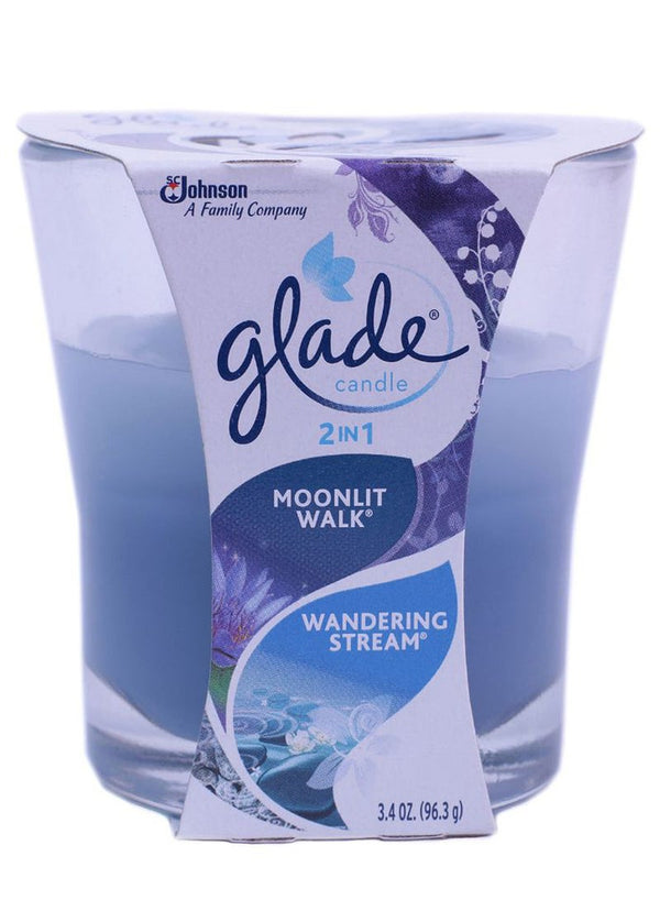 Glade Candle Moonlit Walk Blue
