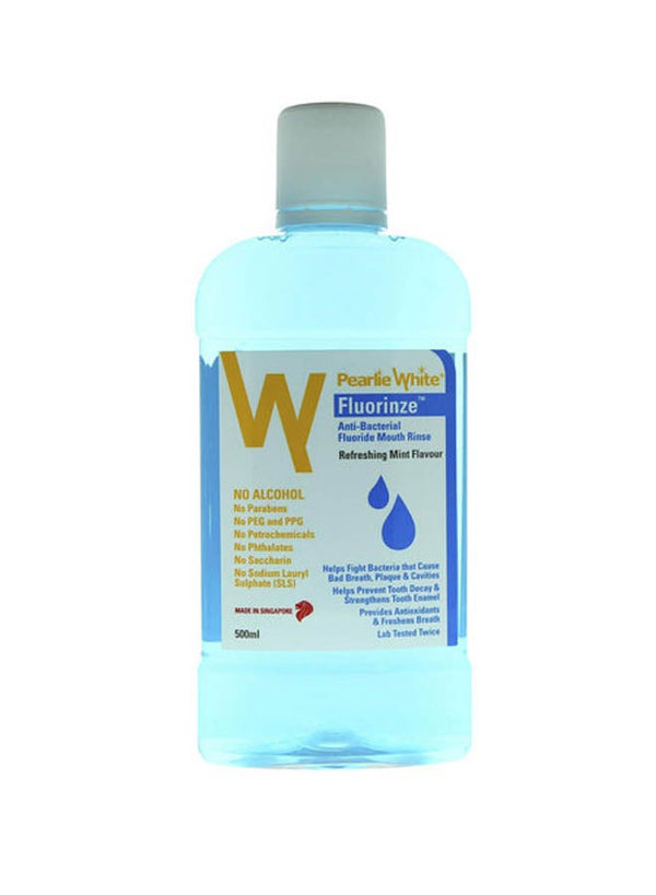 Pearlie Fluorinze Anti-Bacterial Mouth Rinse 500ml