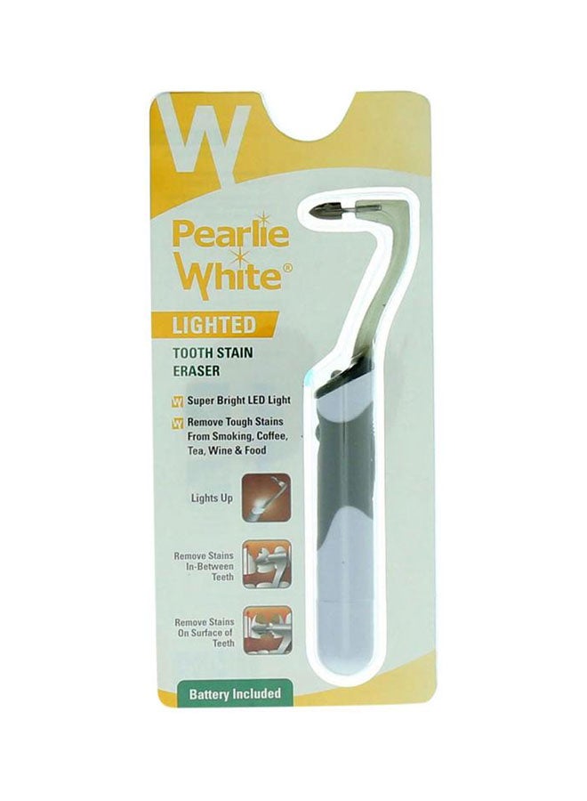 Pearlie Lighted Tooth Stain Eraser White/Grey