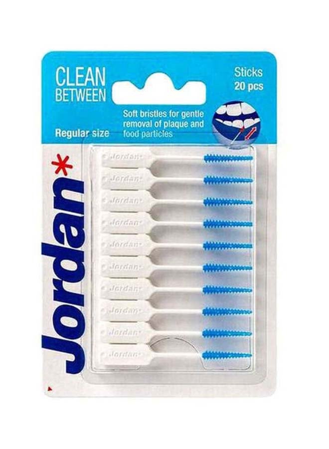 Jordan 20-Piece Clean Between Dental Stick Set