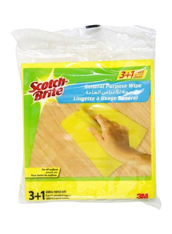Scotch Brite General Purpose Wipe Set - Yellow