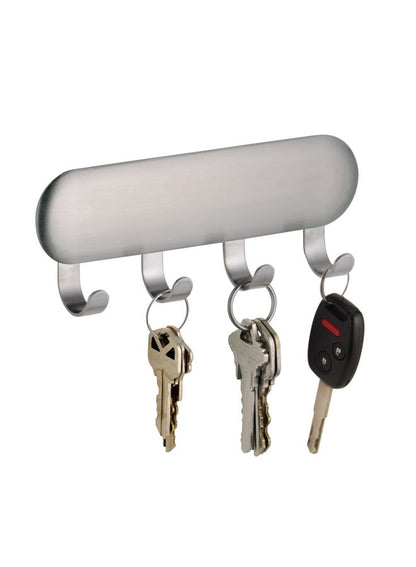 InterDesign Forma Key Rack Silver 16.26x13.97inch