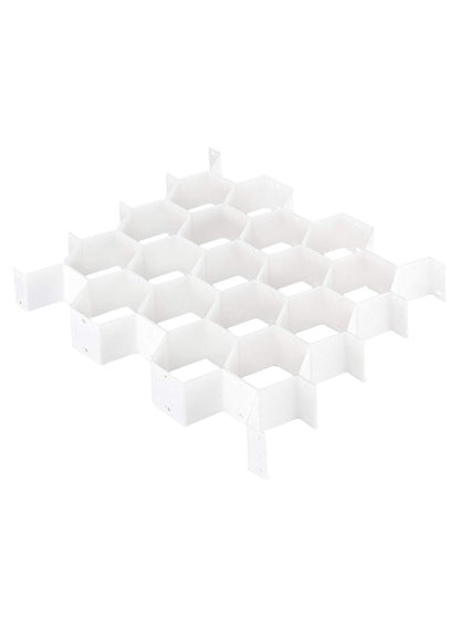 Honeycomb Drawer Organizer - White Storage Solution
