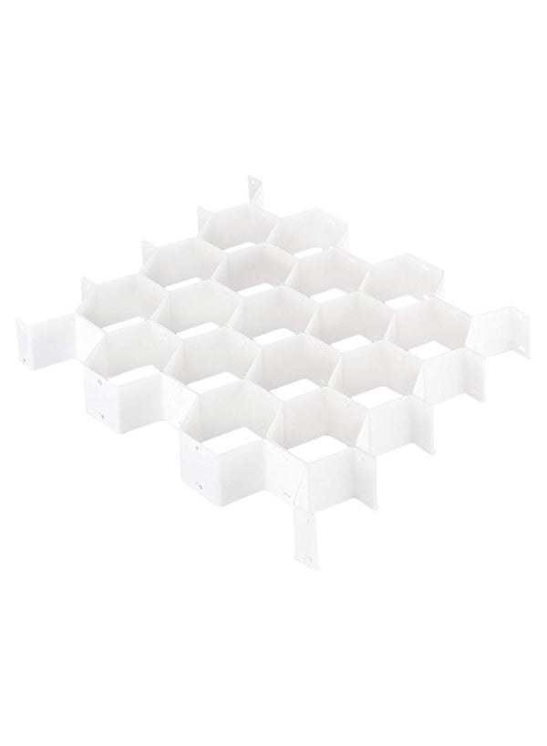 Honeycomb Drawer Organizer - White Storage Solution