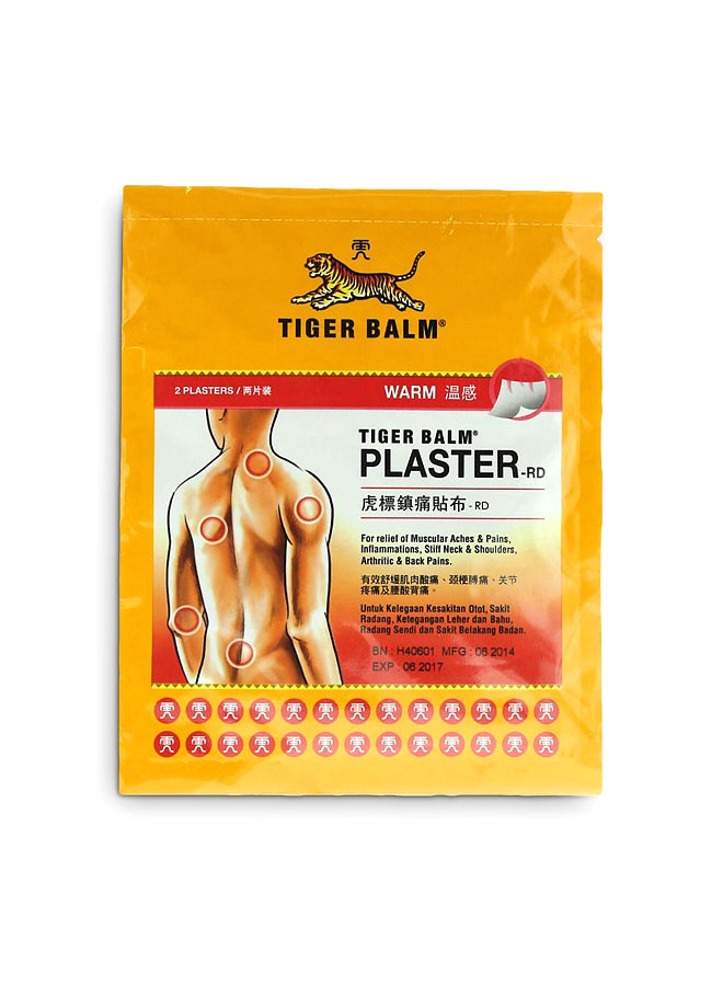 TIGER Pain Relief 2 Plasters Warm Balm