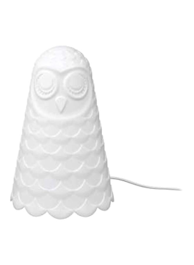 Generic Owl Shaped Table Lamp White 23cm
