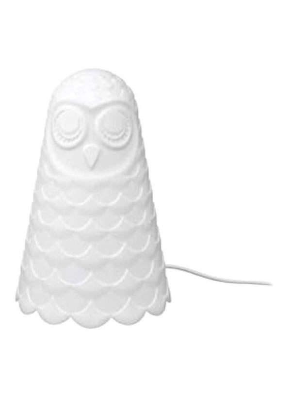 Generic Owl Shaped Table Lamp White 23cm