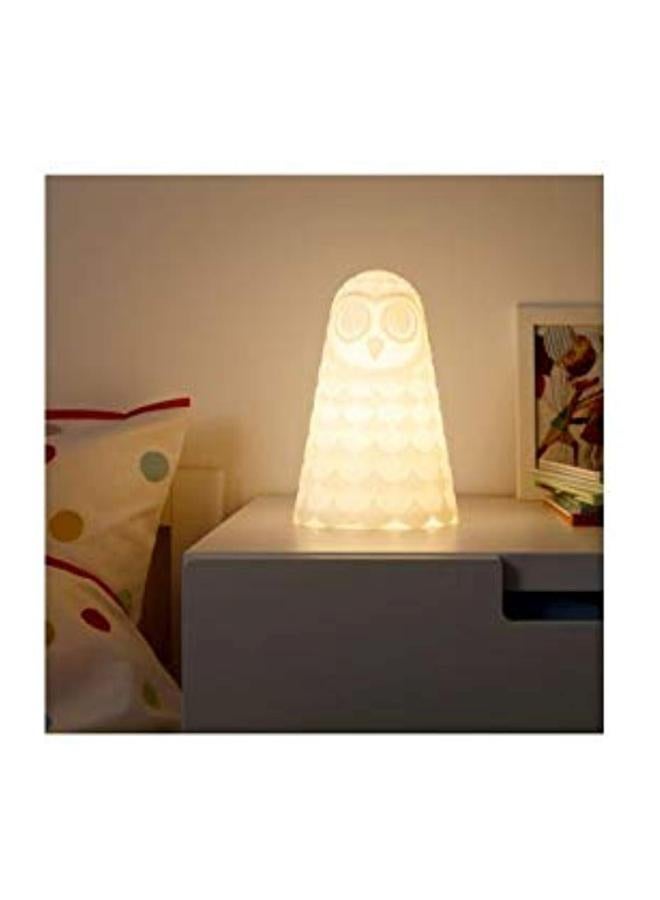 Generic Owl Shaped Table Lamp White 23cm