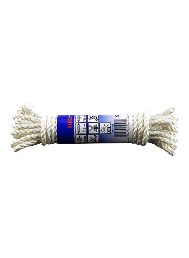 Suki Twisted Nylon Rope White