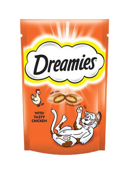 Dreamies Tasty Chicken Cat Treats Multicolour 60grams