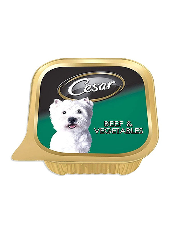 Cesar Beef and Vegetables Wet Dog Food 100g