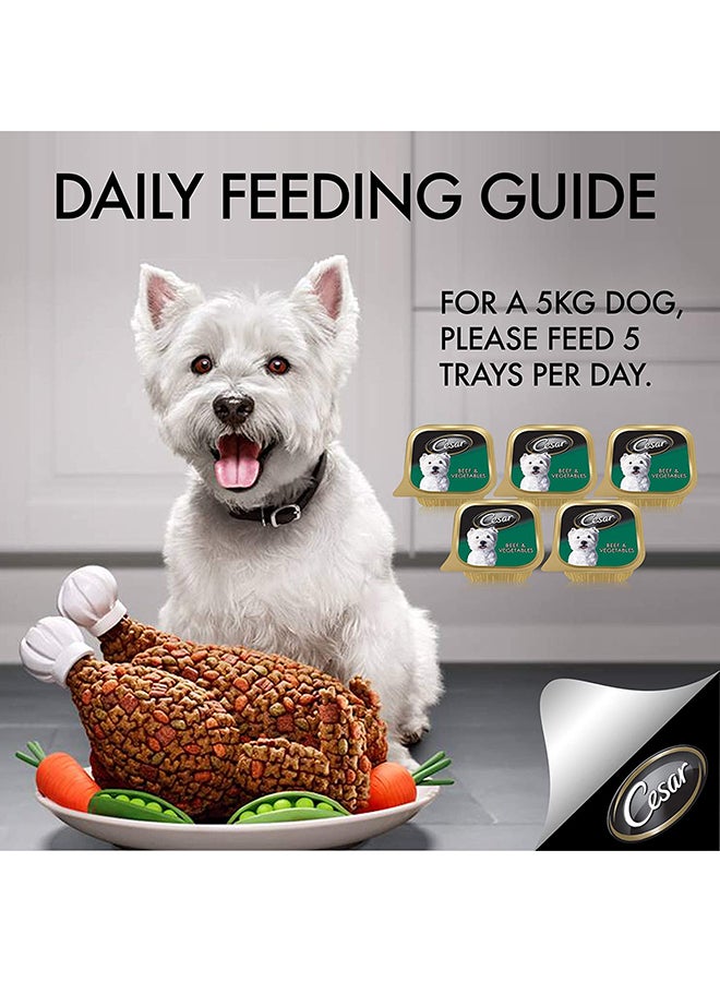 Cesar Beef and Vegetables Wet Dog Food 100g