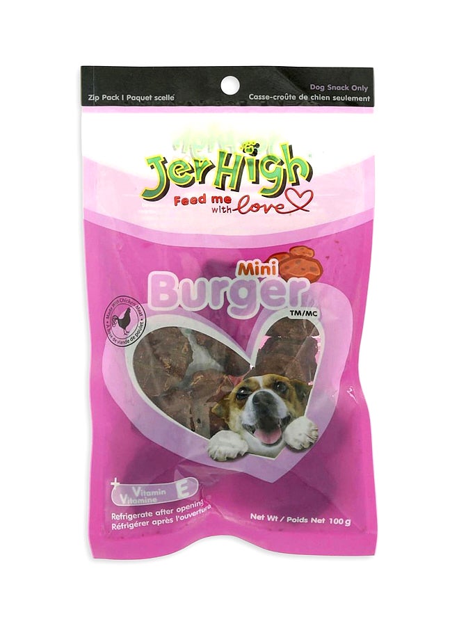 Jerhigh Mini Burger Snack Dog Food 100g