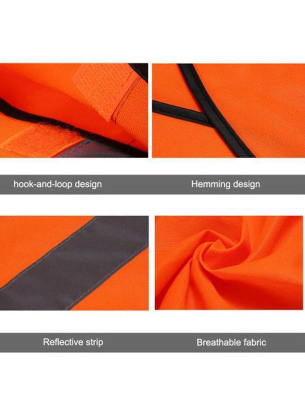 3M Reflective Safety Vest Fluorescent Orange/Grey