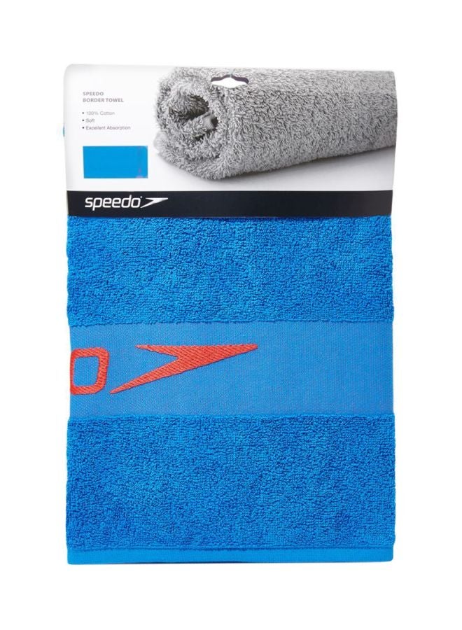 Speedo Border Towel Blue 140x70cm