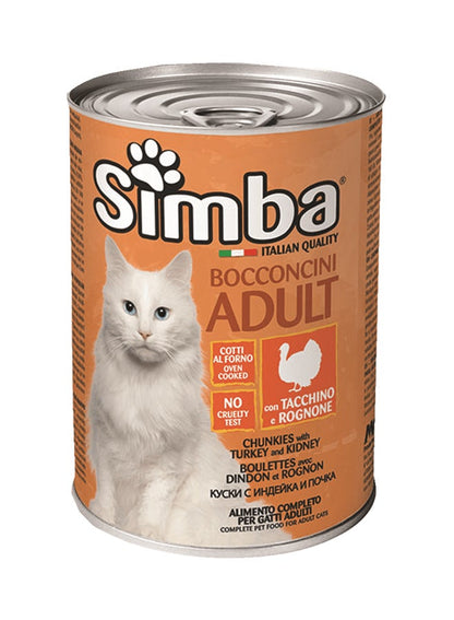 Simba Chunkes Turkey & Kidney Cat Food 415g