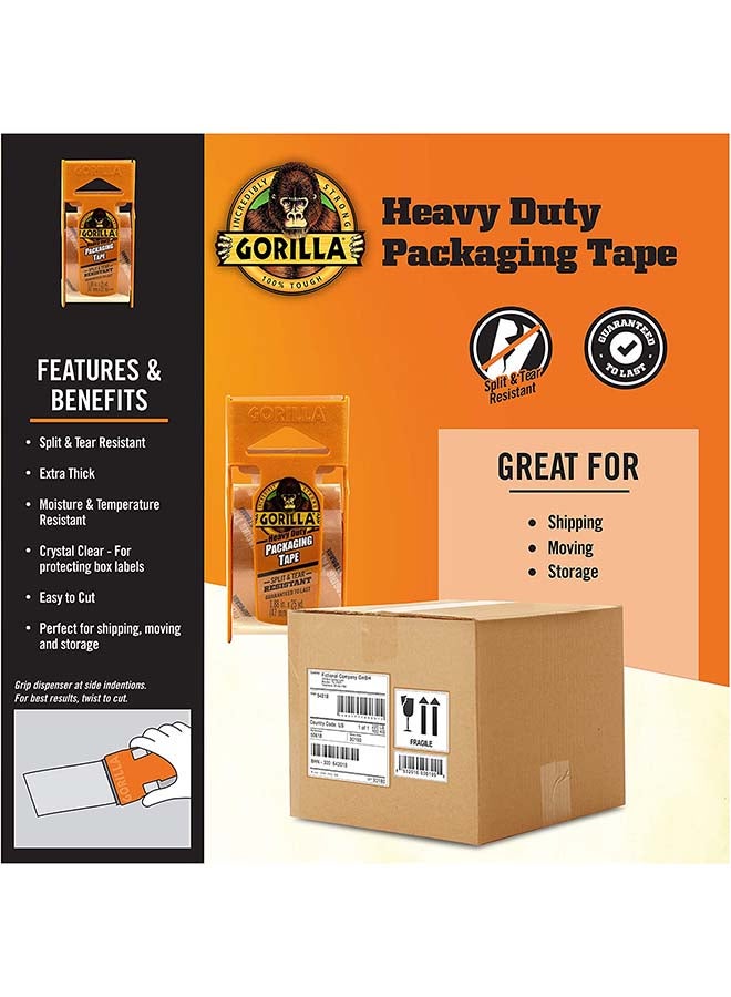 Gorilla Heavy Duty Packing Tape with Dispenser