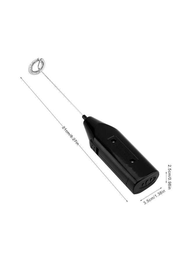 Handheld Milk Frother Silver/Black - Generic