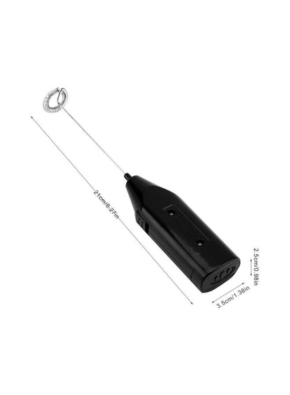 Handheld Milk Frother Silver/Black - Generic