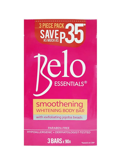 Belo Essentials Smoothening Body Bar Kit Pink 90g