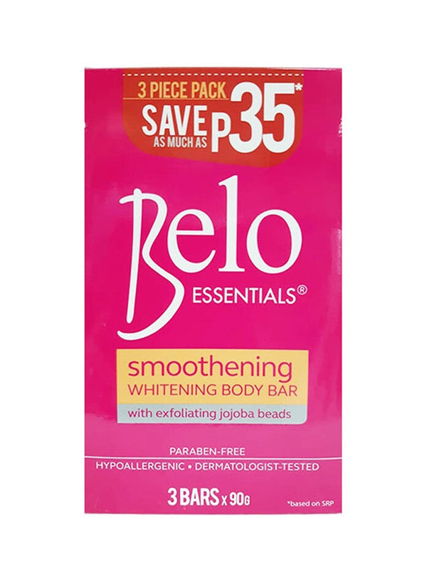 Belo Essentials Smoothening Body Bar Kit Pink 90g