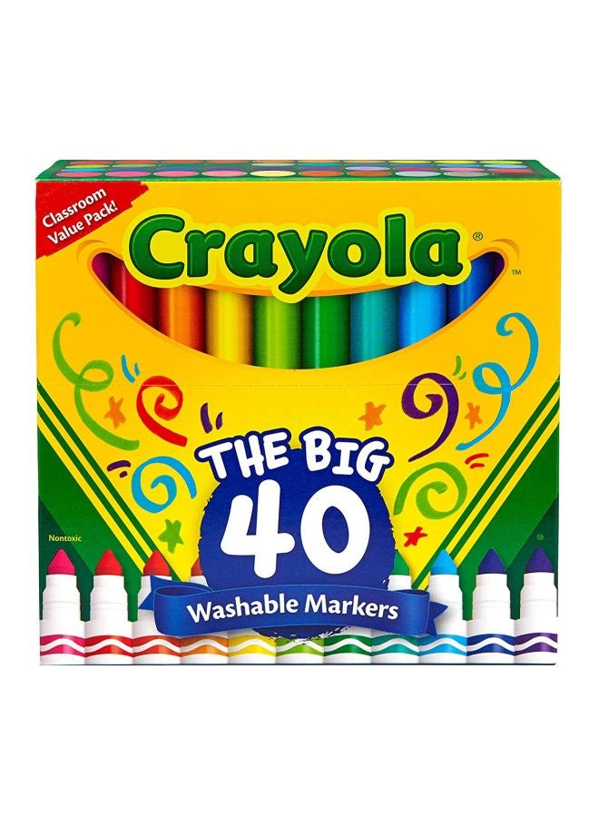 Crayola 40-Pieces Washable Broad Line Markers