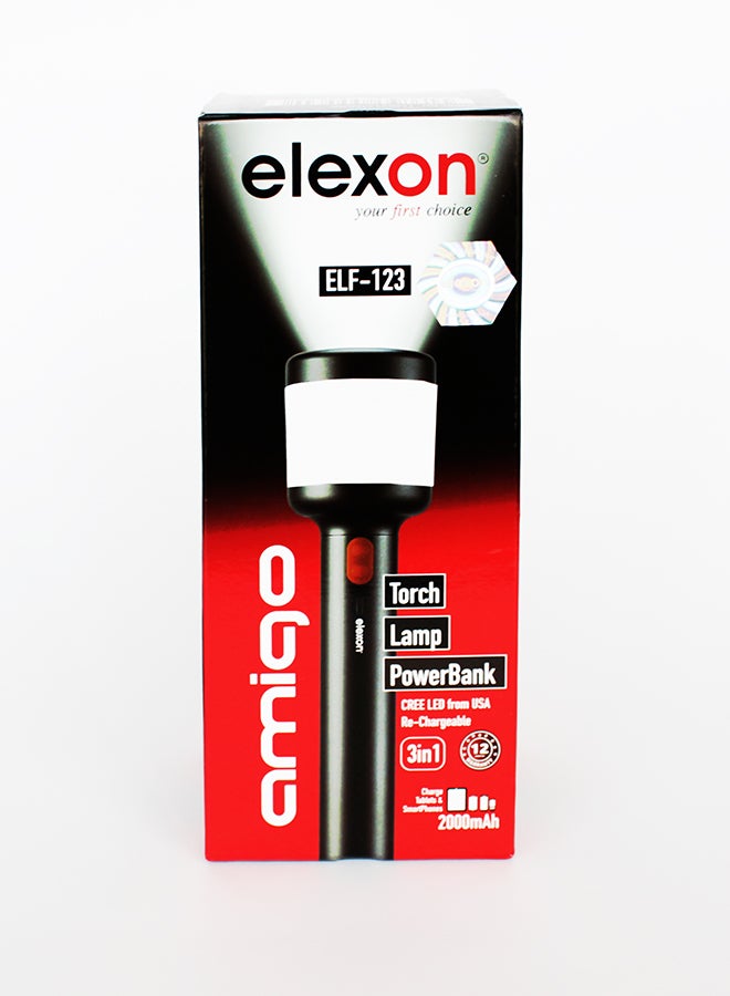 Elexon Rechargeable Amigo Torch 9.5inch