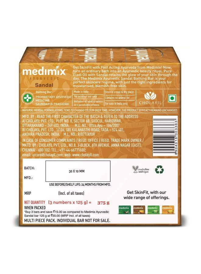 Medimix Ayurvedic Sandal Soap Pack of 3