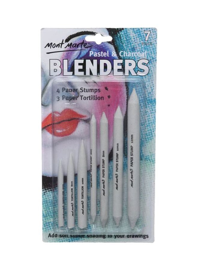 Mont Marte 7-Piece Blenders Set White