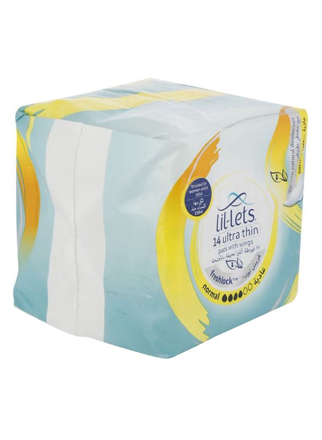 Lil-Lets Ultra Thin Sanitary Napkins, 14 Count