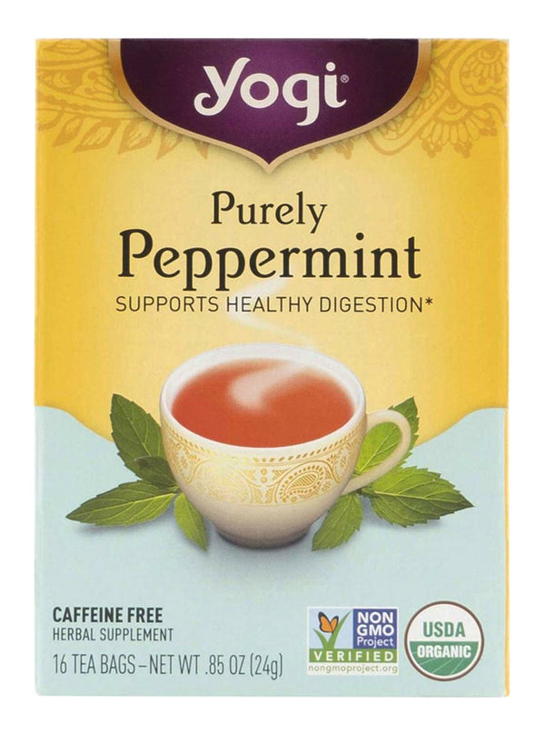 YOGI Purely Peppermint Tea Bags - Organic Refreshment