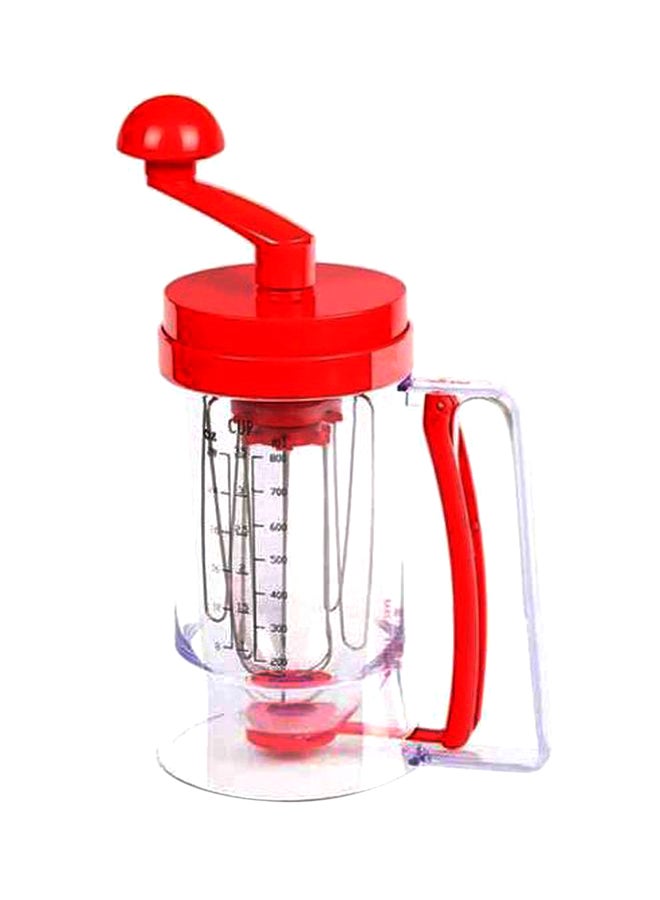 Manual Pancake Maker Clear/Red - Generic