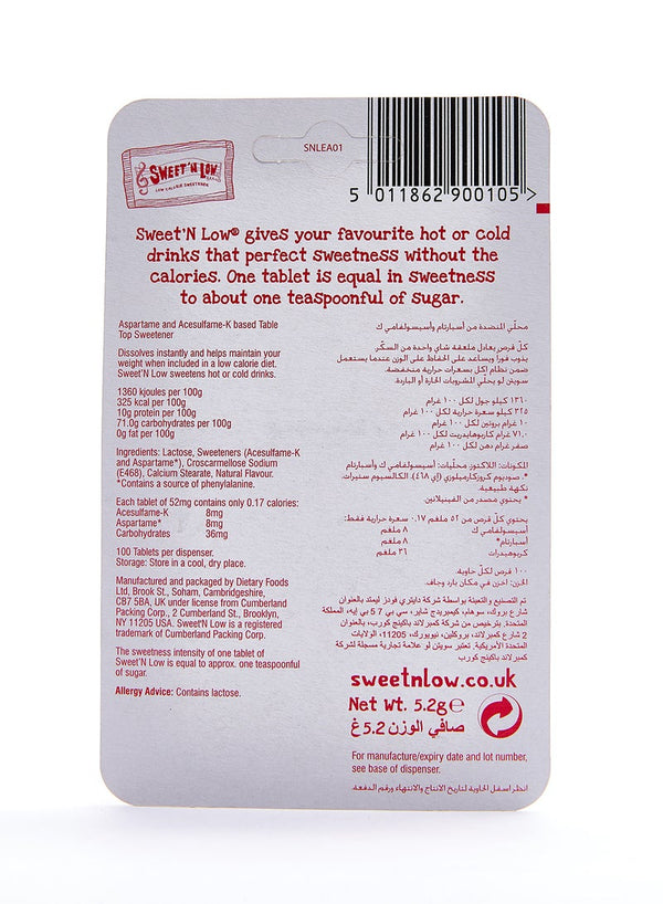 Sweet'N Low Sweetener Tablets 100 Count