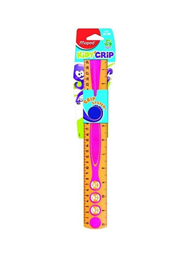 Maped Kidy Grip Ruler in Orange/Green/Blue