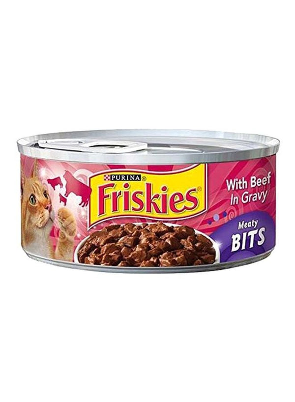 Friskies Meaty Bits With Beef In Gravy 156g