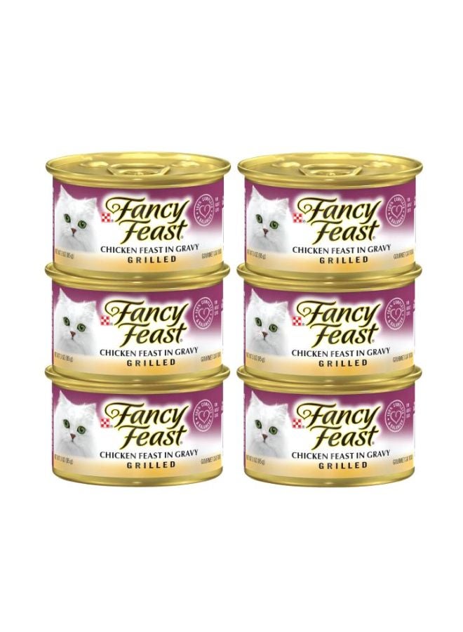 Fancy Feast Grilled Chicken Feast Wet Food - 6 Pack