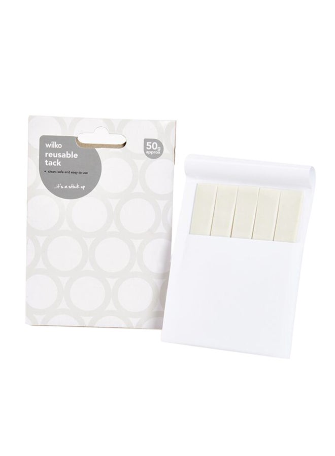 Wilko Reusable Tack Circle White