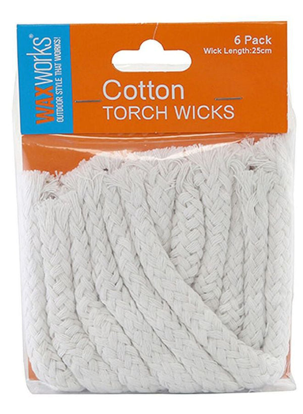 Waxworks 6-Piece Candle Torch Wicks Set