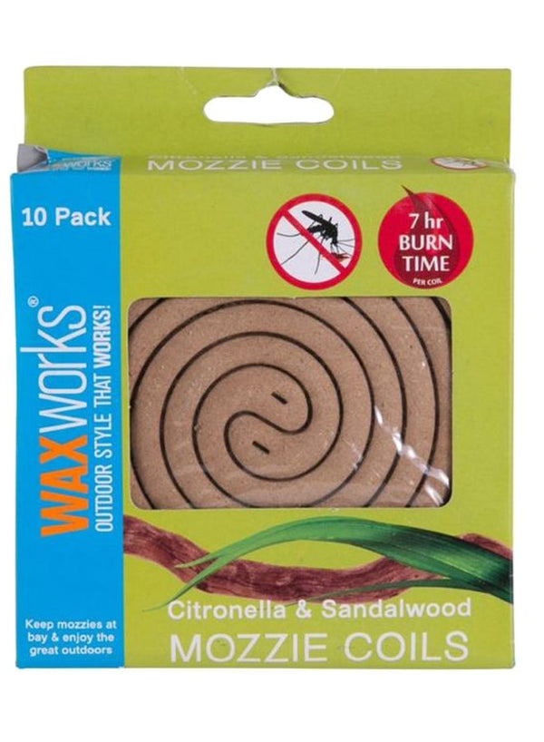 Waxworks 10-Piece Mozzie Coil Set Brown