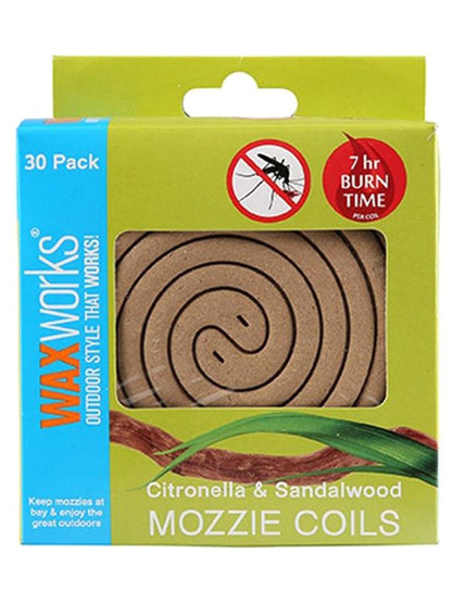 Waxworks Incense Coil Pack of 30 - Brown