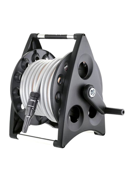 Claber Wall Mount Hose Reel Silver/Orange/Black 20meter