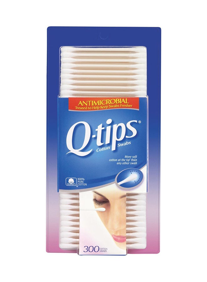 Q-Tips Q-Tips Anti Microbial Cotton Swabs - 300 Ct
