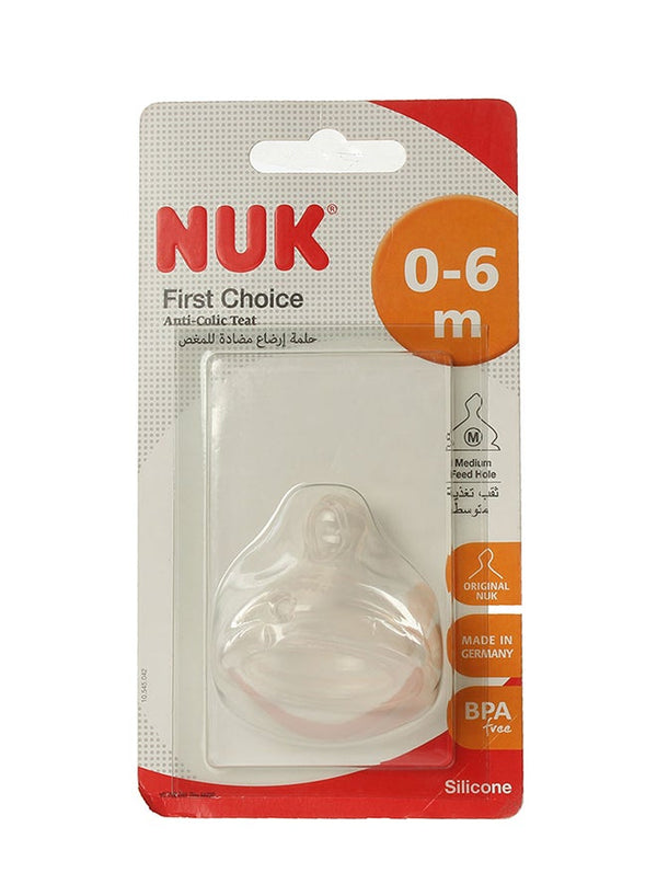 NUK Anti-Colic Silicone Baby Bottle Teat