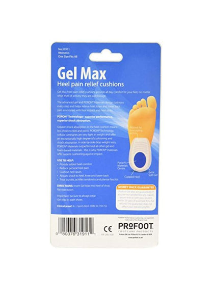 Gel Max Heel Pain Relief Cushion by Kinray-Cardinal Health