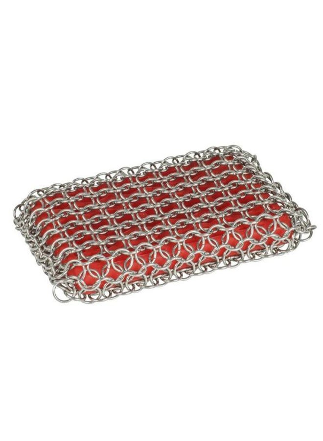 Lodge Chainmail Scrubbing Pad Red/Silver