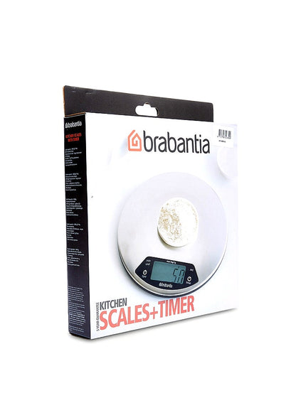 Brabantia Kitchen Scale and Timer Silver