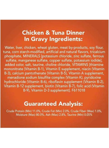 Friskies Prime Filets Chicken & Tuna Dinner in Gravy